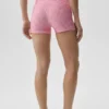 3" Airlift High-Waist Gingham – eleganckie szorty z wysokim stanem – w kratkę w kolorze Paradise Pink