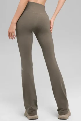 Airbrush High-Waist Bootcut Legging – jasny kolor kakaowy