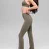 Airbrush High-Waist Bootcut Legging – jasny kolor kakaowy
