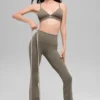 Airbrush High-Waist Bootcut Legging – jasny kolor kakaowy