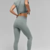 Airbrush Legging High-Waist o długości 7/8 – Lunar Grey