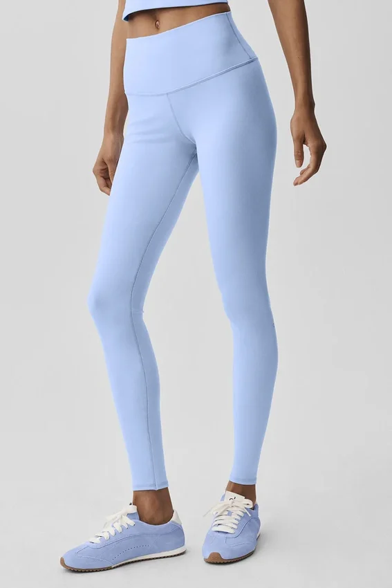 Airbrush Legging z wysokim stanem – jasnoniebieskie