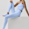 Airbrush Legging z wysokim stanem – jasnoniebieskie