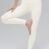 Airbrush Legging z wysokim stanem – kolor kości słoniowej