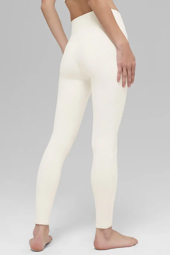 Airbrush Legging z wysokim stanem – kolor kości słoniowej