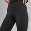 Airbrush Winter Warm High-Waist Nocturne Legginsy – czarne