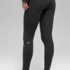 Airbrush Winter Warm High-Waist Nocturne Legginsy – czarne