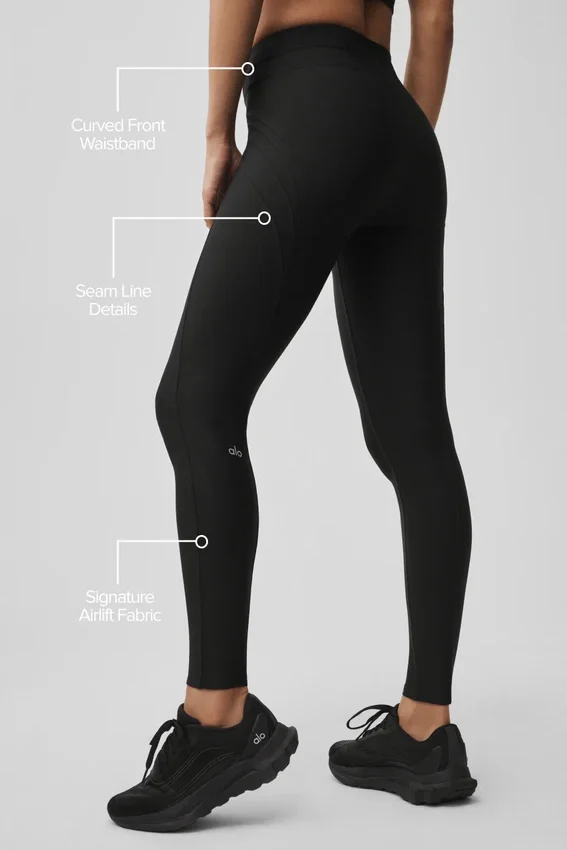 Airlift High-Waist Evolve Legginsy – czarne