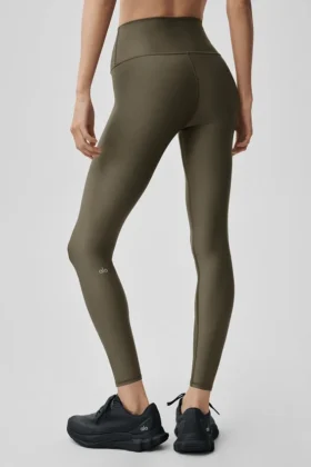 Airlift Legging High-Waist 7/8 – kolor drzewa oliwnego