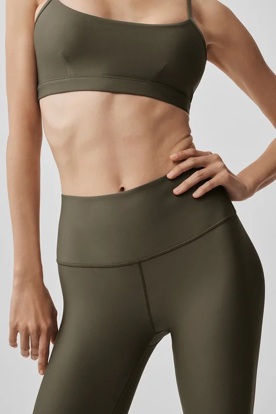 Airlift Legging High-Waist 7/8 – kolor drzewa oliwnego