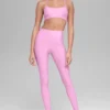 Airlift Legging High-Waist 7/8 – różowe z motywem serduszek