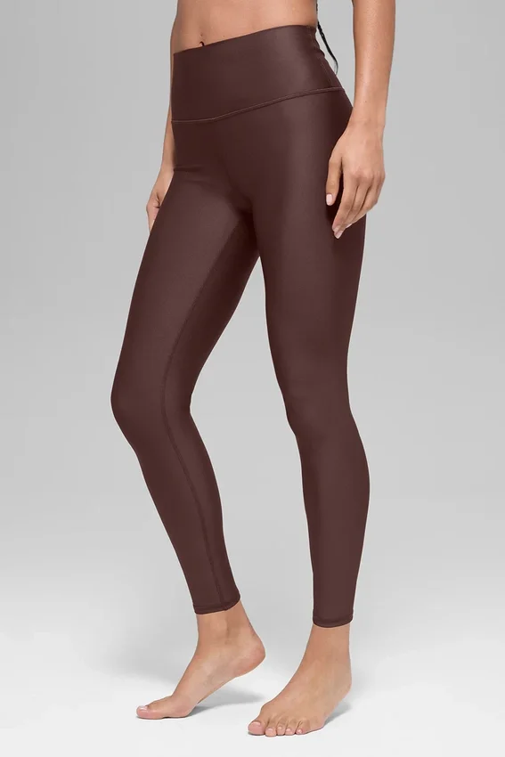 Airlift Legging High-Waist o długości 7/8 – kolor Brownstone