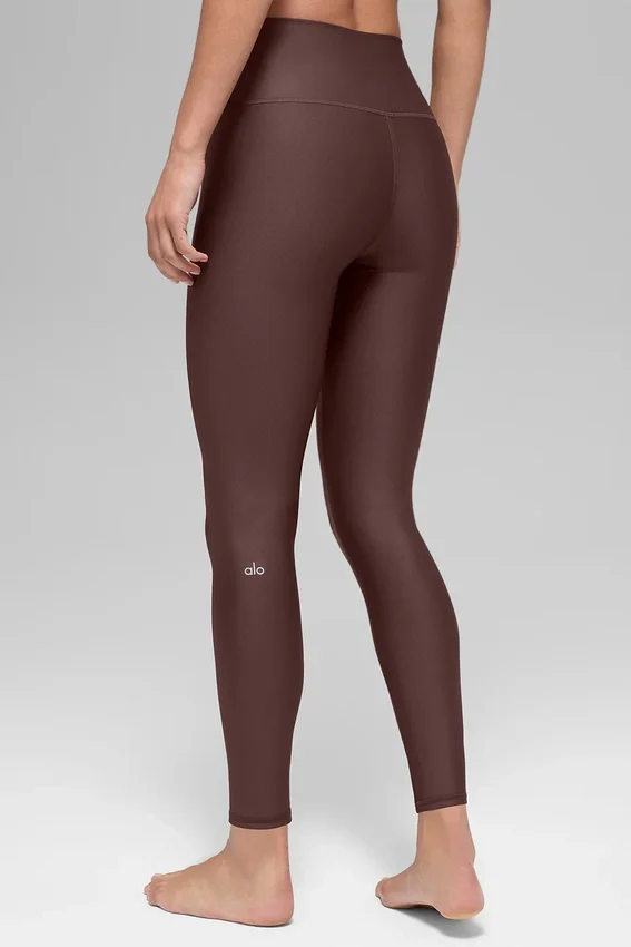 Airlift Legging High-Waist o długości 7/8 – kolor Brownstone