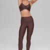Airlift Legging High-Waist o długości 7/8 – kolor Brownstone