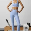 Airlift Legging z High-Waist, długość 7/8 – jasnoniebieski Provence