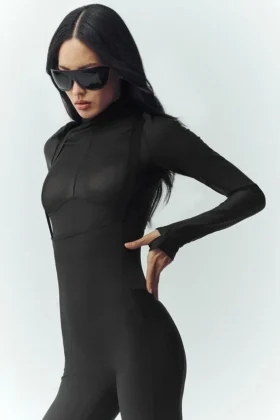 Airlift Winter Warm Mesh Ski Time z długim rękawem – czarny