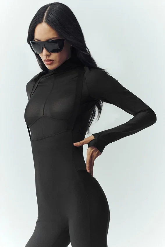 Airlift Winter Warm Mesh Ski Time z długim rękawem – czarny