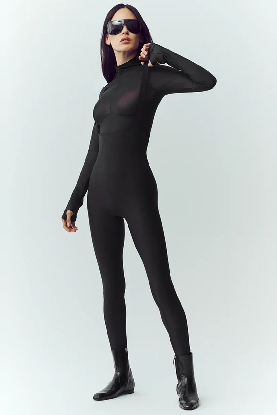Airlift Winter Warm Mesh Ski Time z długim rękawem – czarny