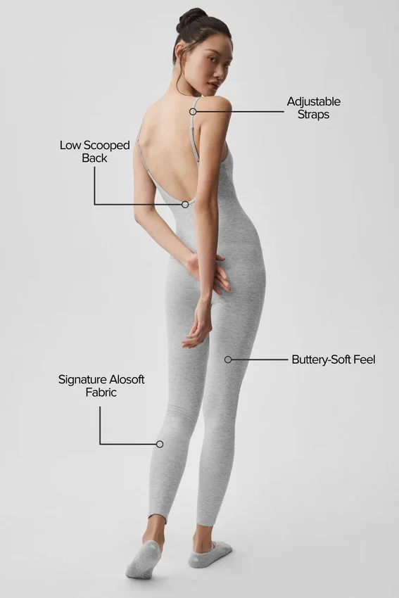 Alosoft One and Done Kombinezon jednoczęściowy – Athletic Heather Grey