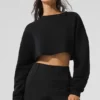 Bardzo krótki sweter – czarny