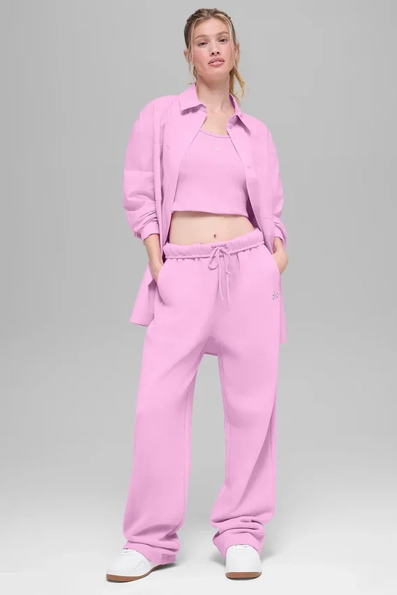 Bawełniana koszula z guzikami i długim rękawem „Real Deal” – kolor Candy Heart Pink