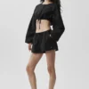 Bawełniane High-Waist szorty „Real Deal” – czarne