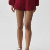 Bawełniane High-Waist Szorty „Real Deal” – kolor Summer Romance Red