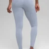 Bezszwowe High-Waist legginsy w dwa odcienie z prążkowanym materiałem – Winter Frost Heather