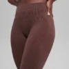 Bezszwowe High-Waist legginsy w dwóch odcieniach – Brownstone Heather