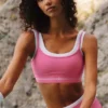 Biustonosz Airbrush Better Together – różowy „Paradise”/biały