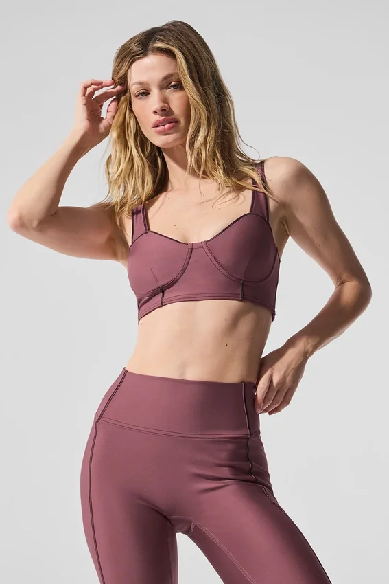 Biustonosz Airlift Redefine – Burgundy Truffle/Black