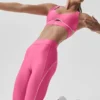 Legginsy High-Waist Airlift 7/8 do treningu szybkościowego – kolor Paradise Pink
