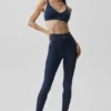 High-Waist Airlift Legging – granatowe