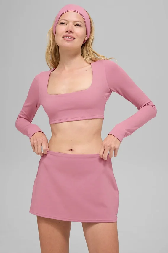 Biustonosz Alo Softsculpt Precision z długim rękawem – różowy Wild Rose