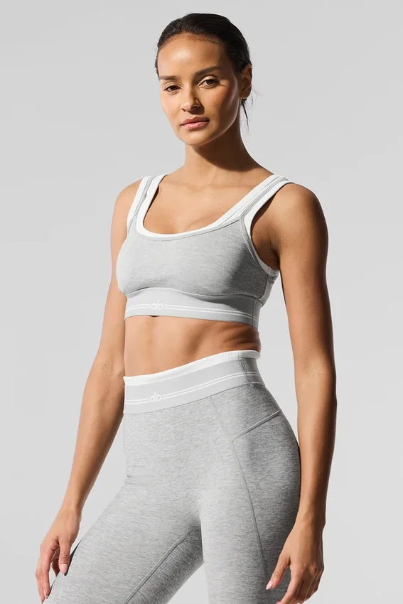 Biustonosz Alosoft Better Together – Athletic Heather Grey/White