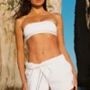 Biustonosz bandeau Airbrush – biały