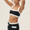 Biustonosz Cotton Cashmere Capri Dream – czarny/biały