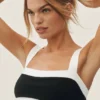 Biustonosz Cotton Cashmere Capri Dream – czarny/biały