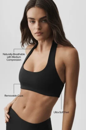 Biustonosz na ramiączkach Alo Softsculpt Feel the Heat – czarny