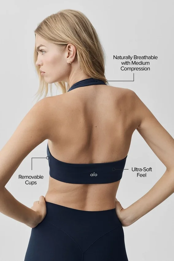 Biustonosz na ramiączkach Alo Softsculpt Feel the Heat – granatowy