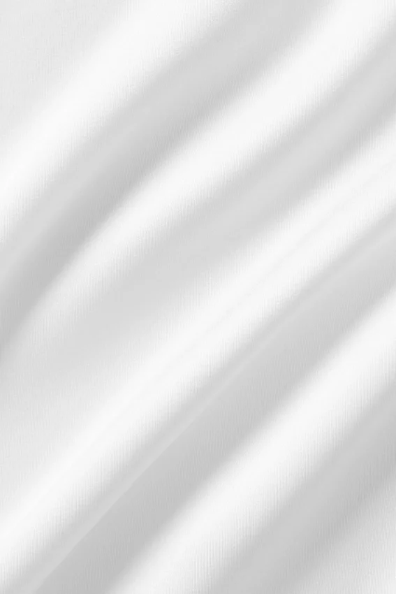 Bluzka z długim rękawem Radiance z mieszanki jedwabiu – biała
