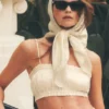 Biustonosz Riviera Bloomer z mieszanki lnu – piaskowy beż