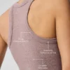 Biustonosz Seamless Delight z wysokim dekoltem – kolor grzybowy melanż