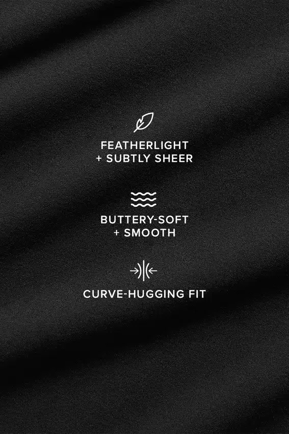 Biustonosz Sheer Glow – czarny