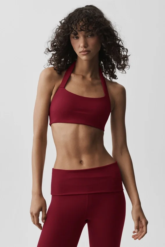 Biustonosz typu halter Alo Softsculpt Feel the Heat – Summer Romance Red