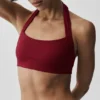 Biustonosz typu halter Alo Softsculpt Feel the Heat – Summer Romance Red