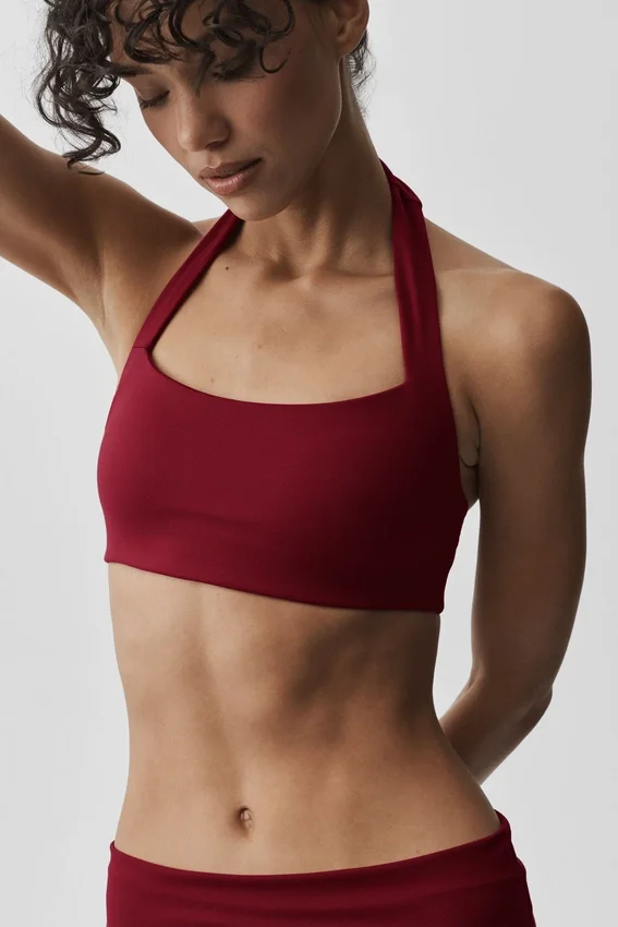 Biustonosz typu halter Alo Softsculpt Feel the Heat – Summer Romance Red