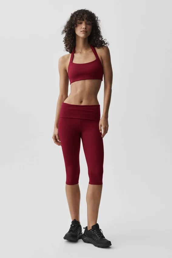 Biustonosz typu halter Alo Softsculpt Feel the Heat – Summer Romance Red