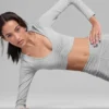 Biustonosz z długim rękawem Alosoft Intuition – Athletic Heather Grey