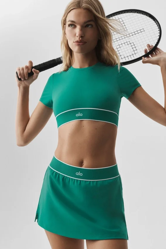 Biustonosz z krótkim rękawem Alo Softsculpt Amp It up – Emerald Isle